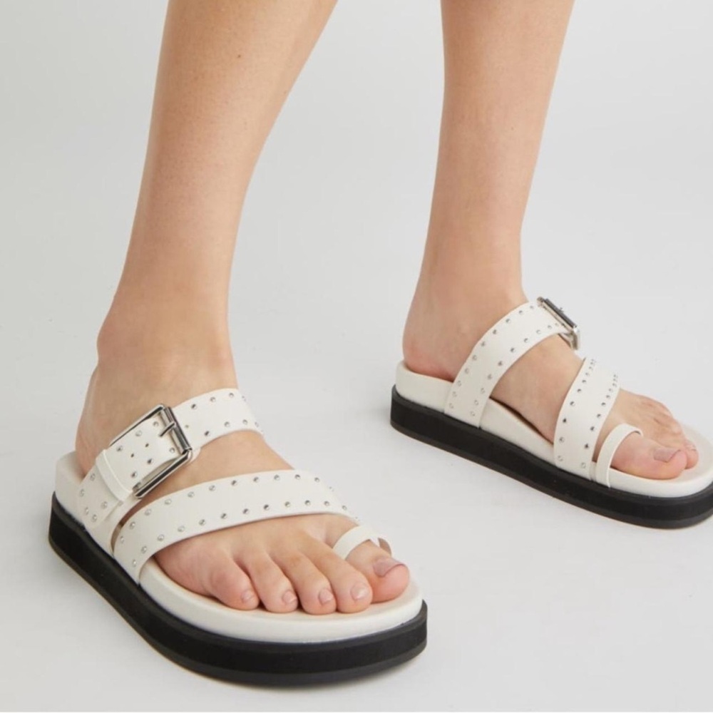 Open Edit Florence Toe Loop Sandal Size 8 - Picture 2 of 12